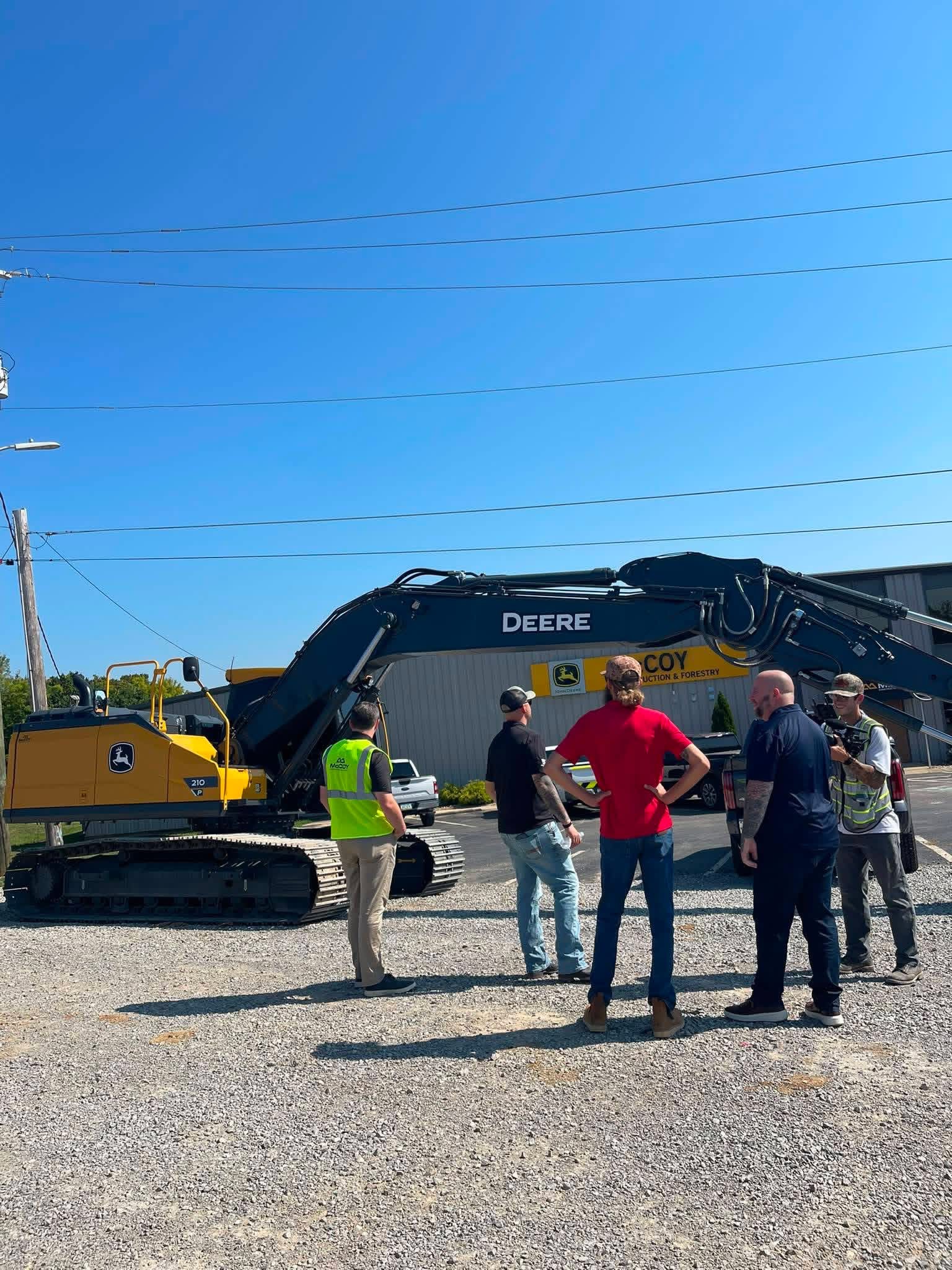 New generation John Deere 210P excavator, the newest machine in the CMJ Excavation fleet