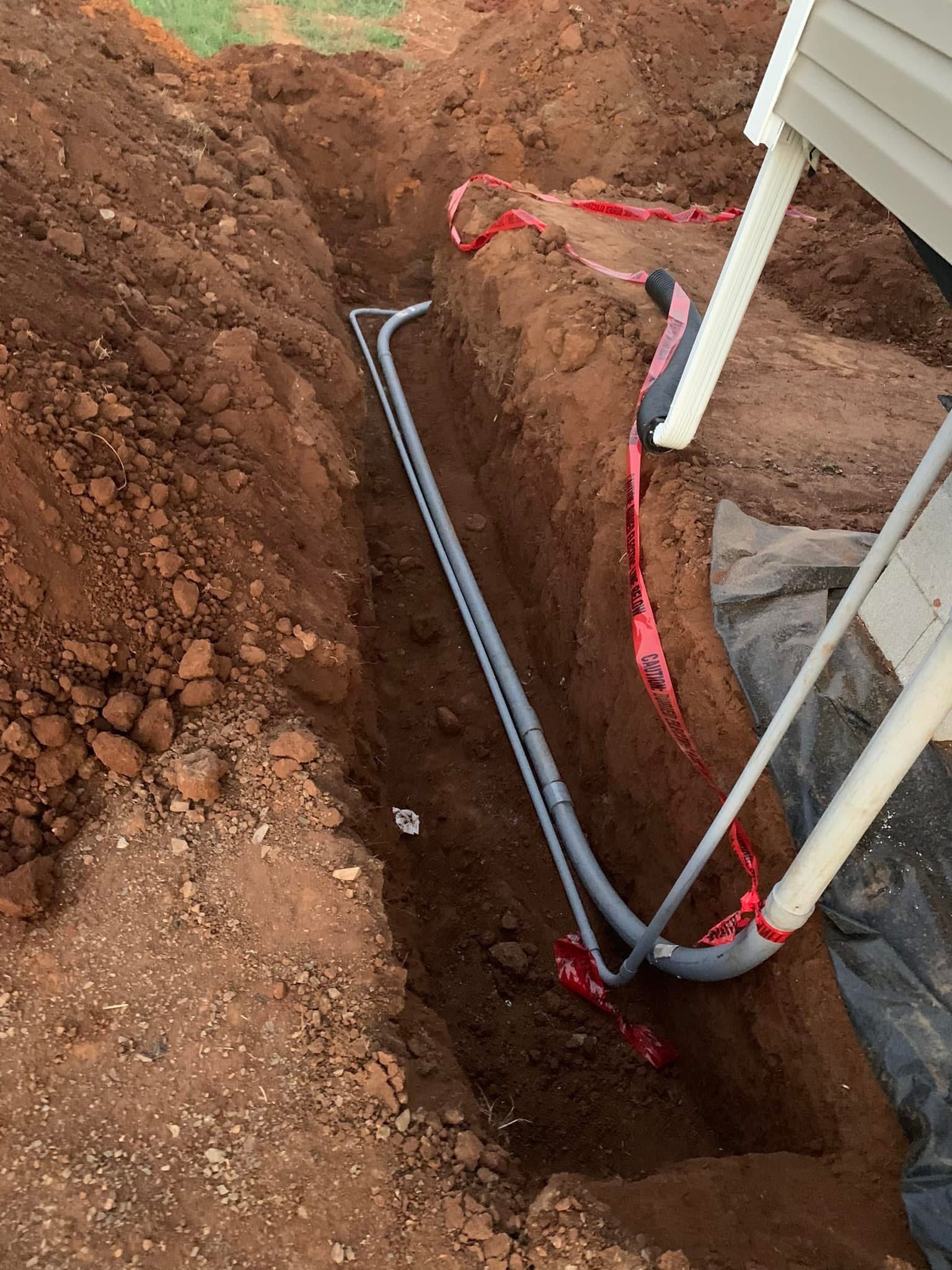 Underground utility connection
