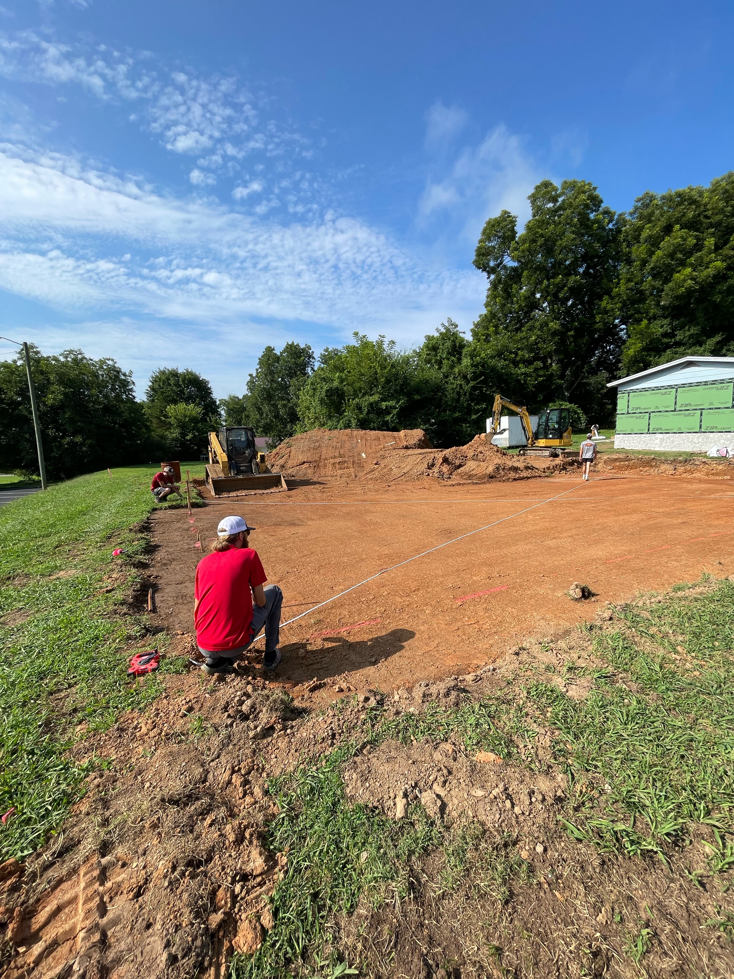 Footer excavation work