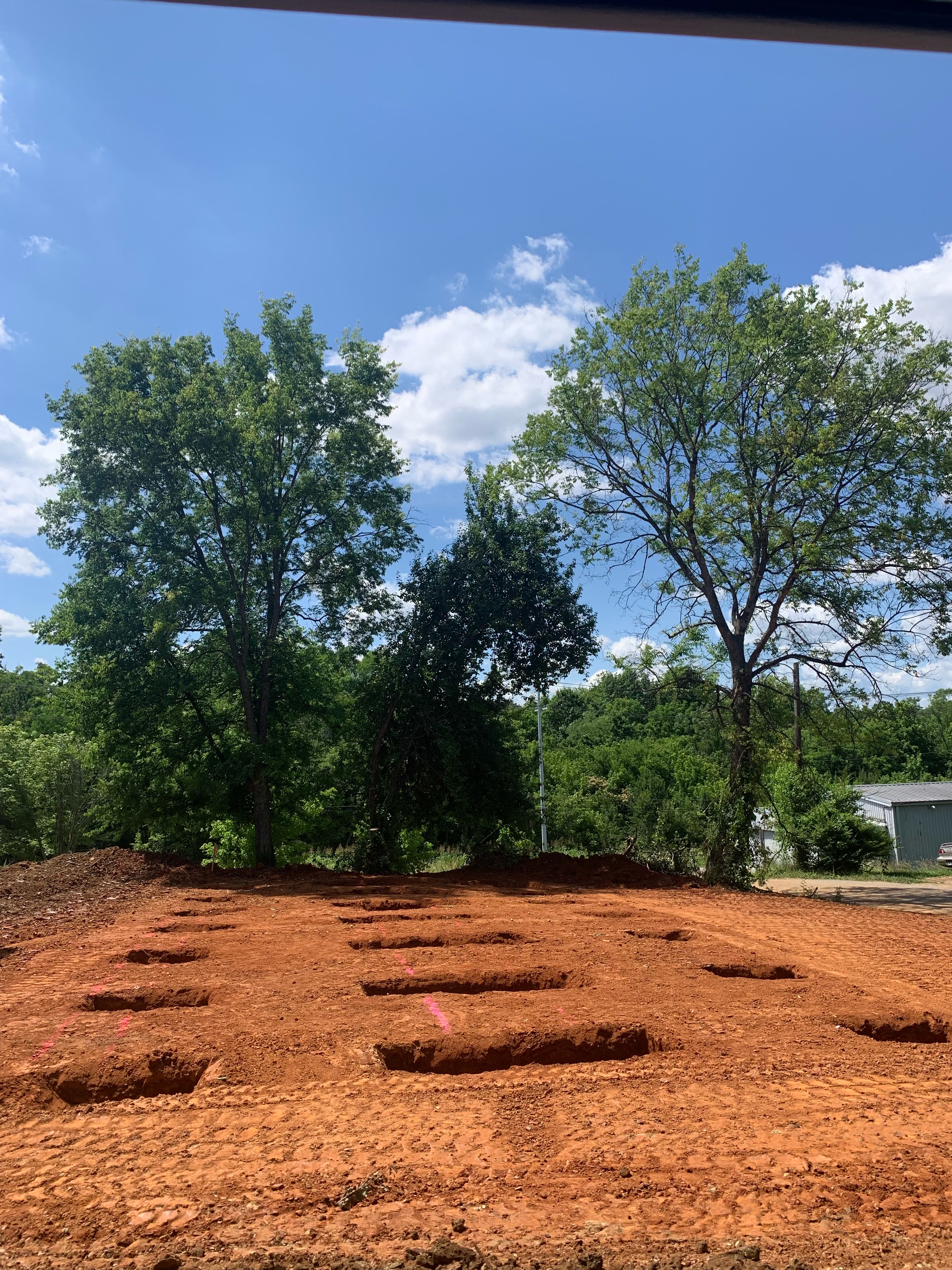 Footer excavation work
