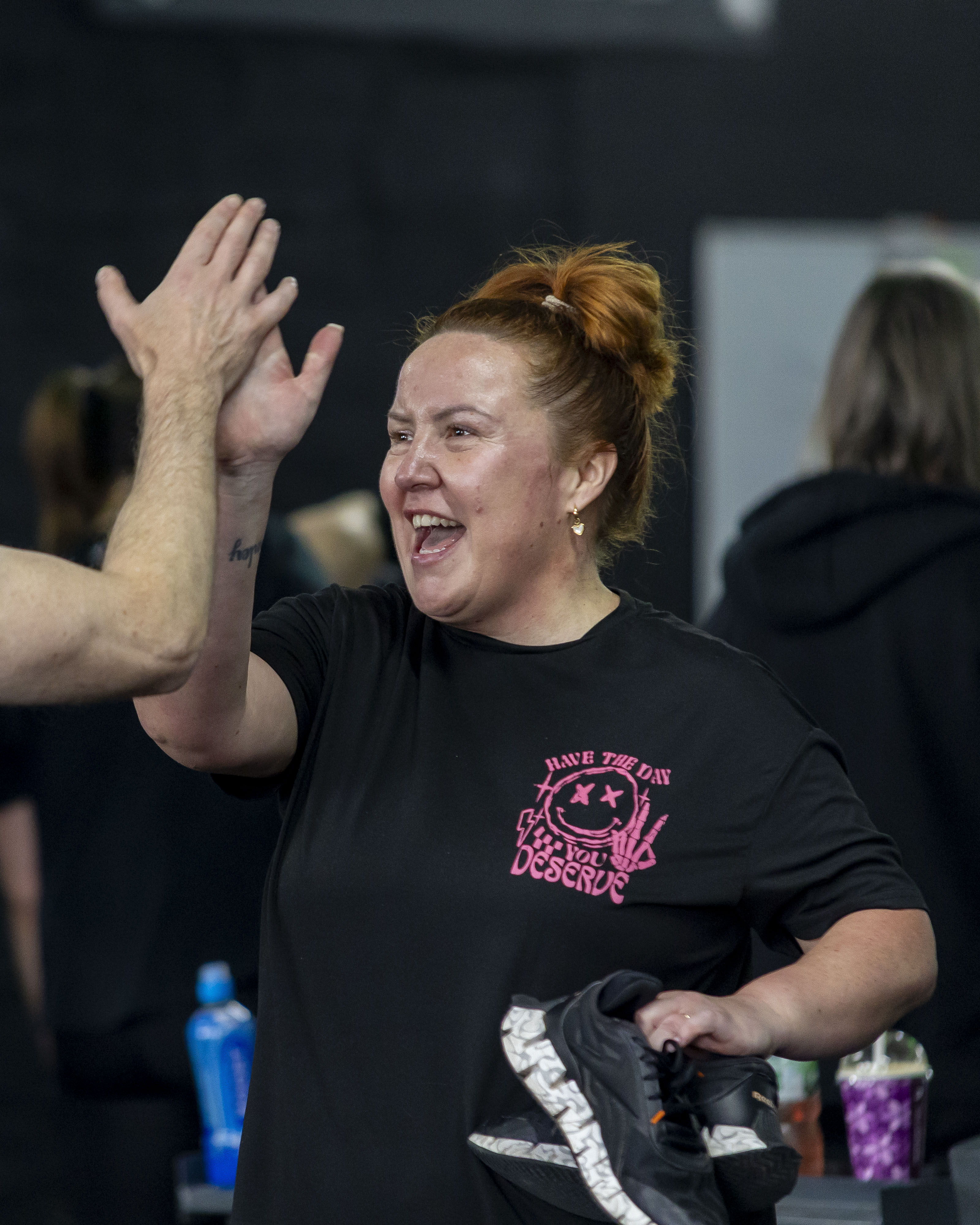 Member strength training at Benchmark Gym in Stockport