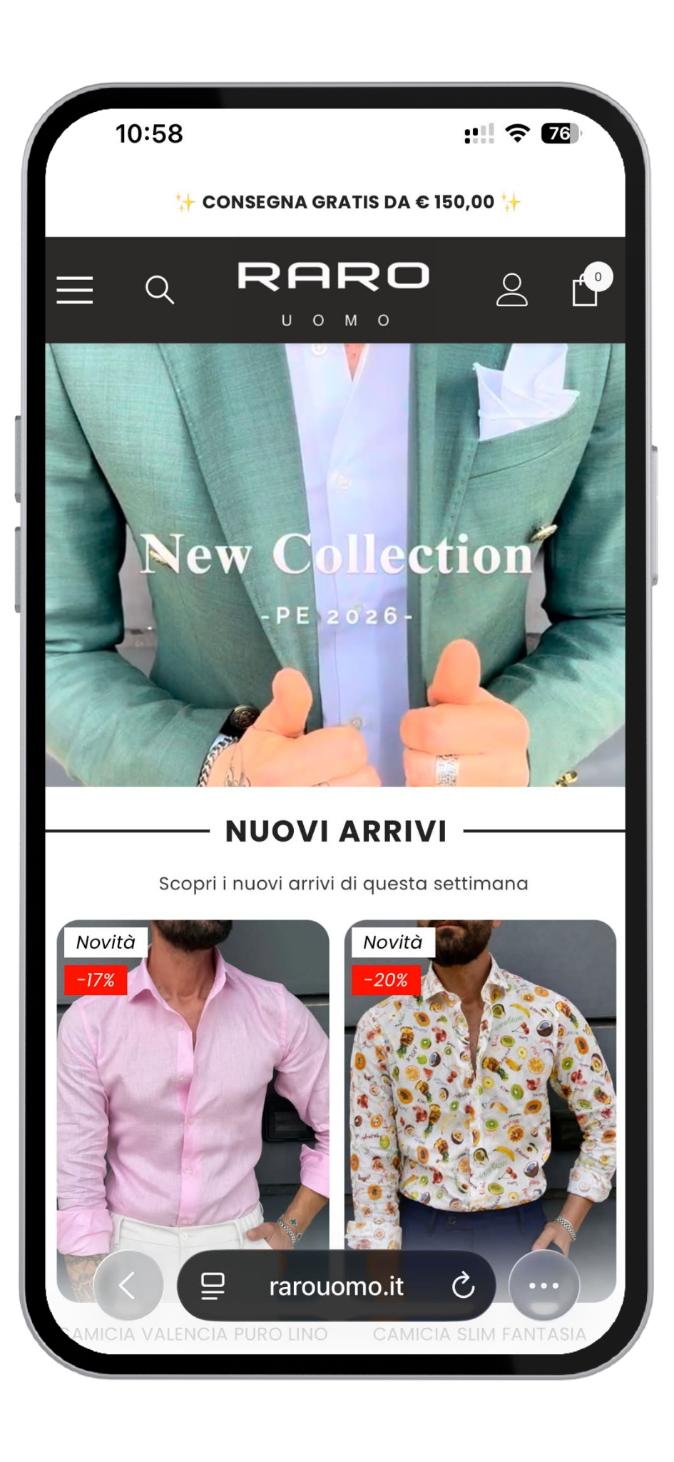 Raro Uomo mobile
