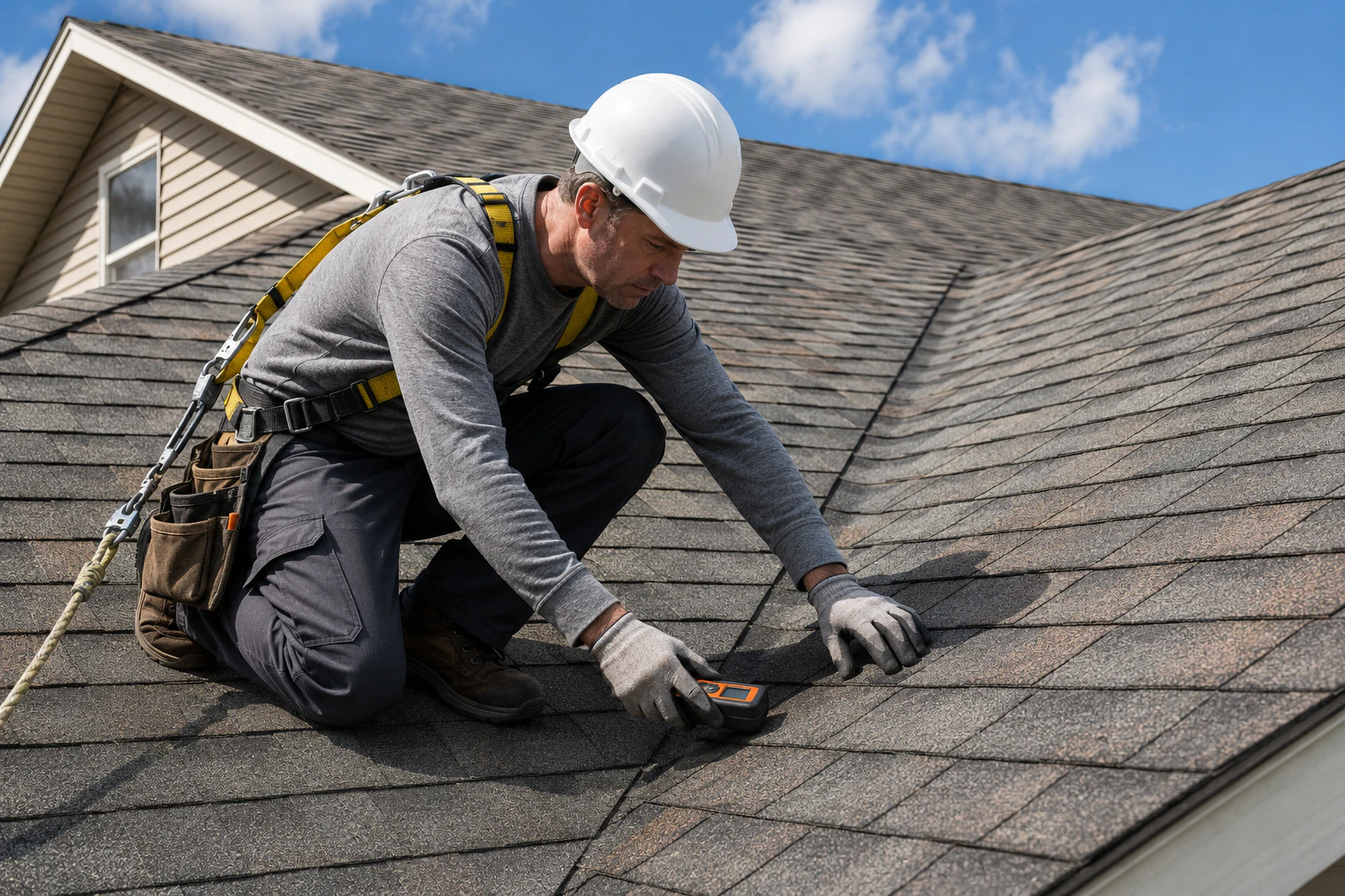 Roof repair service for a damaged roof in White Plains NY