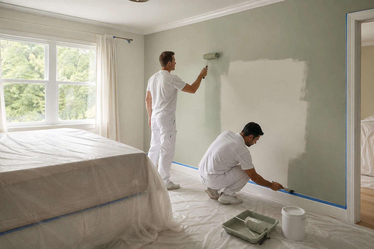 Painting work by ZT Contracting Inc