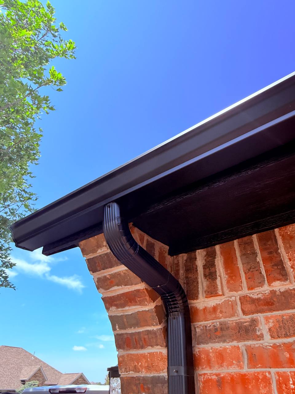 Complete Exterior Restoration in Oklahoma City, OK - Seamless Gutters & Drainage - High Resolution View 3