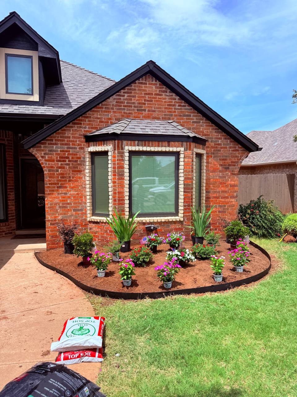 Complete Exterior Restoration in Oklahoma City, OK - Landscape Redesign - High Resolution View 5