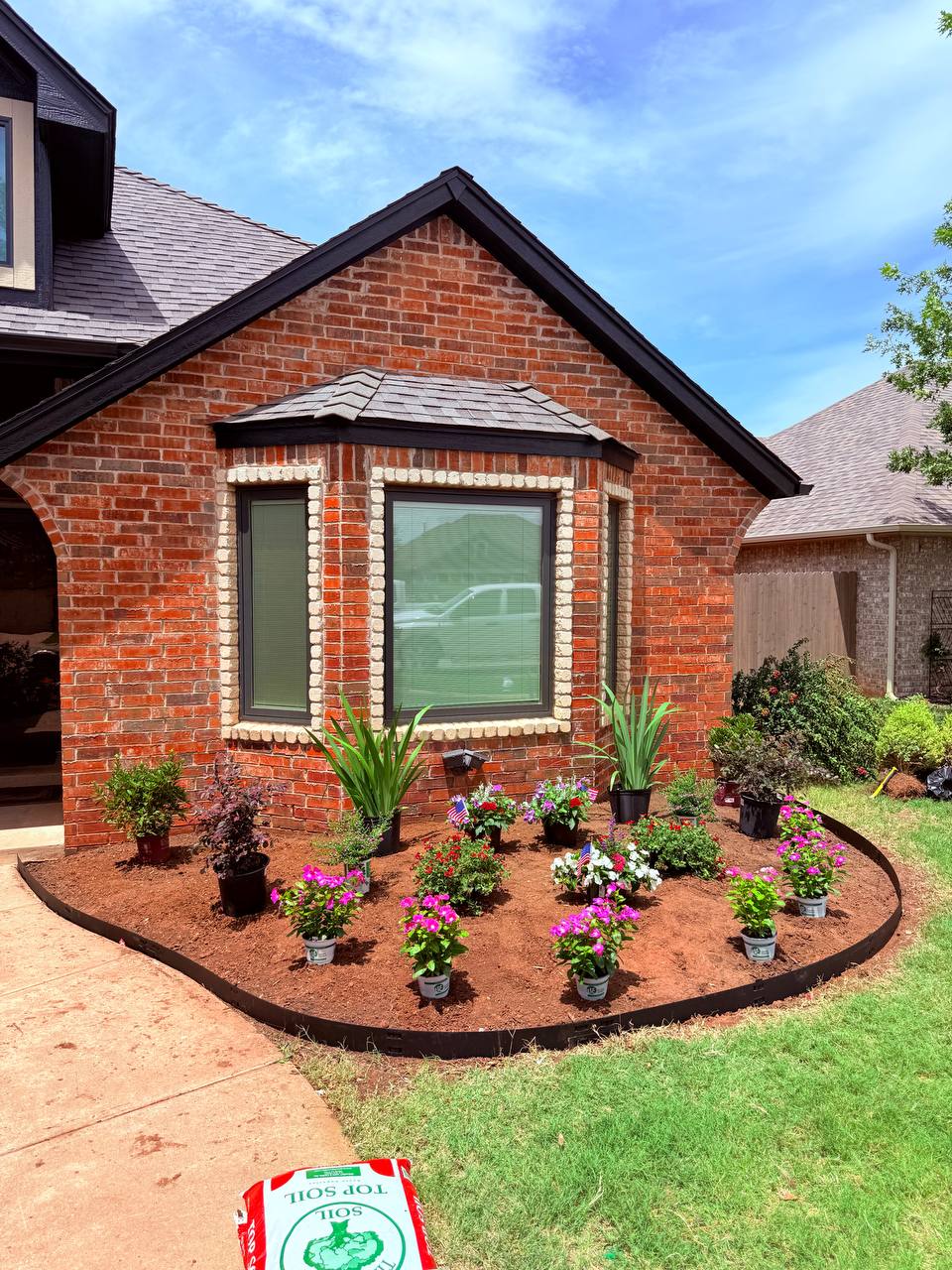 Complete Exterior Restoration in Oklahoma City, OK - Landscape Redesign - High Resolution View 3