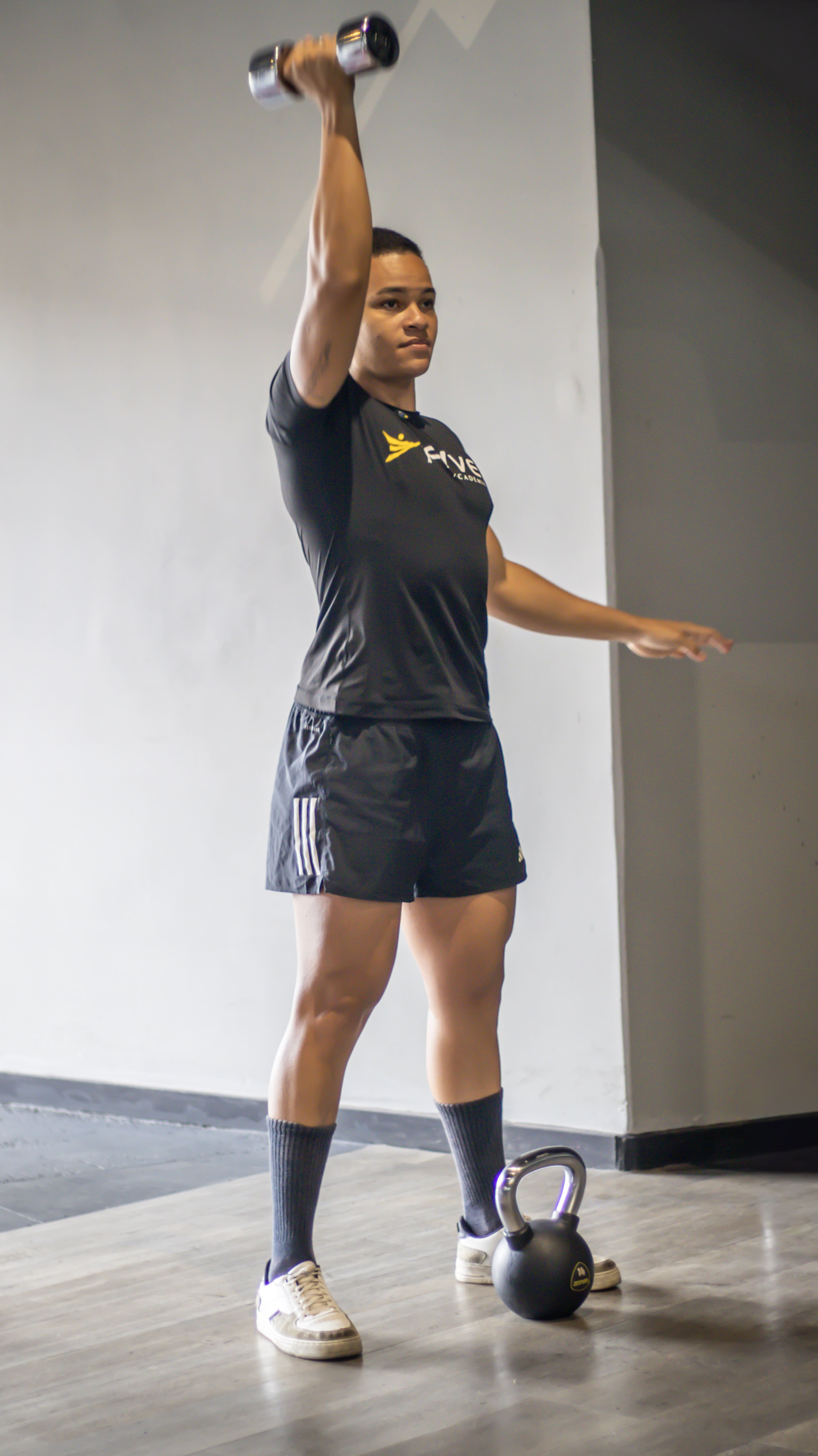 Treino de força na Fiver Academia