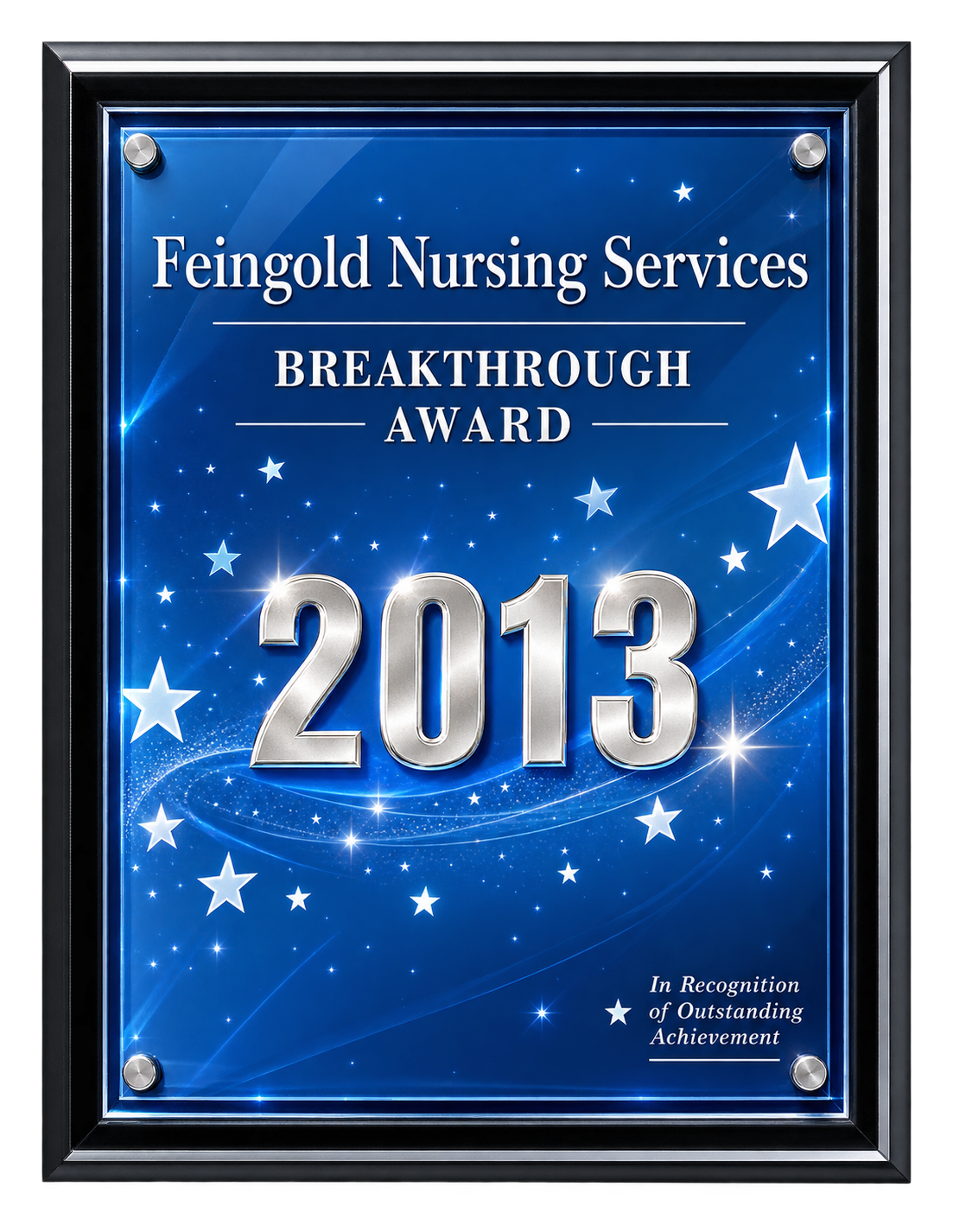 Feingold Nursing Services award recognition photograph 1