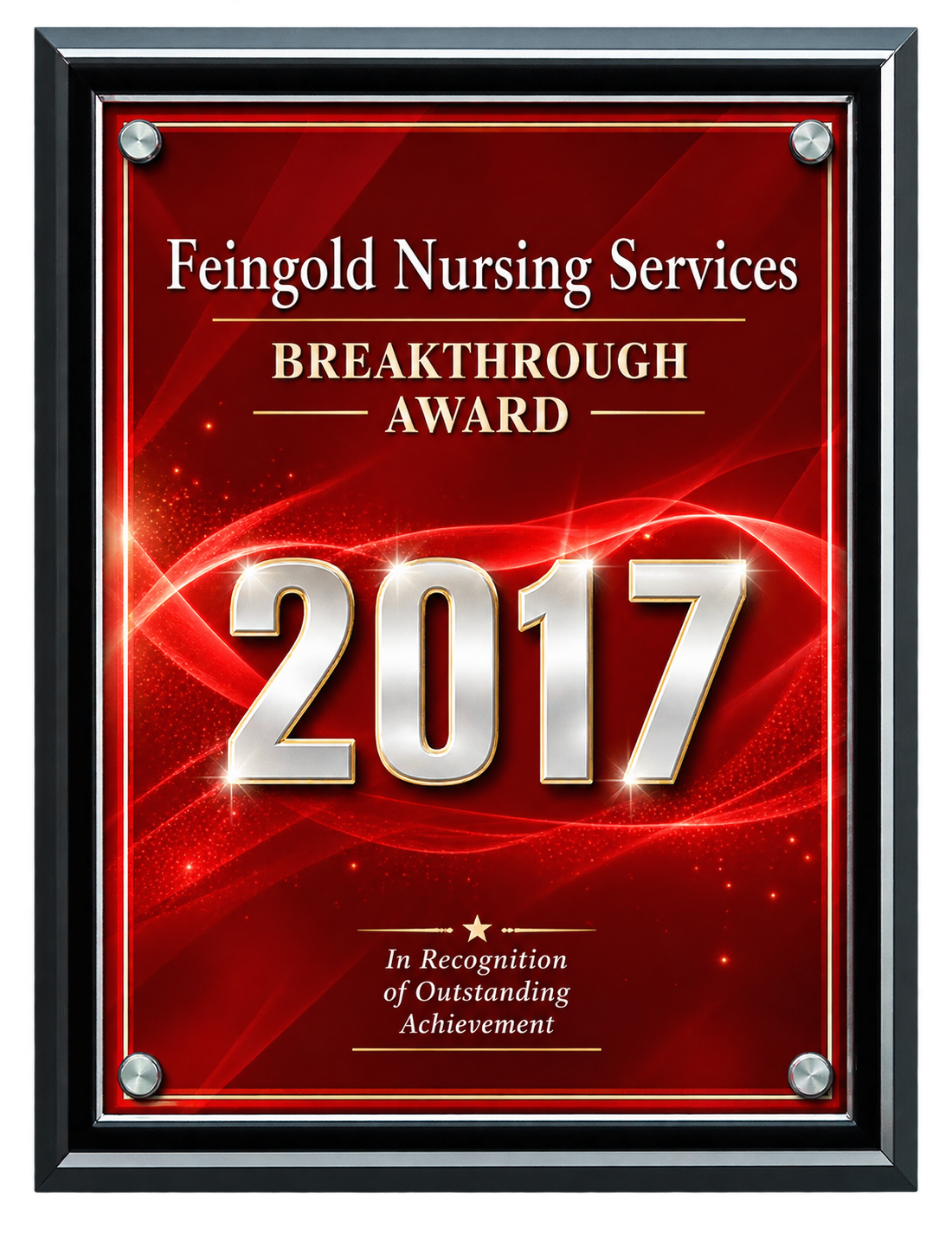 Feingold Nursing Services award recognition photograph 6