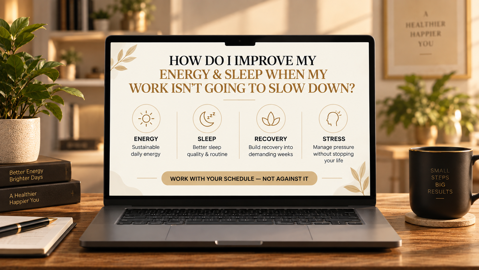Energy and sleep with a demanding schedule