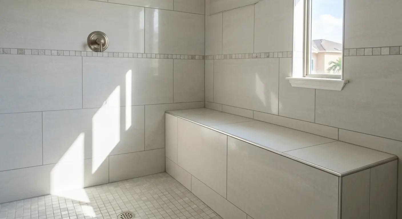 Custom tile shower
