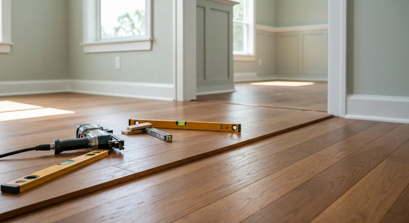 Hardwood flooring installation