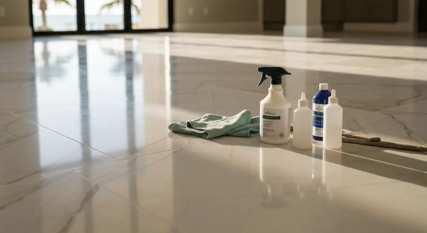 Natural stone floor