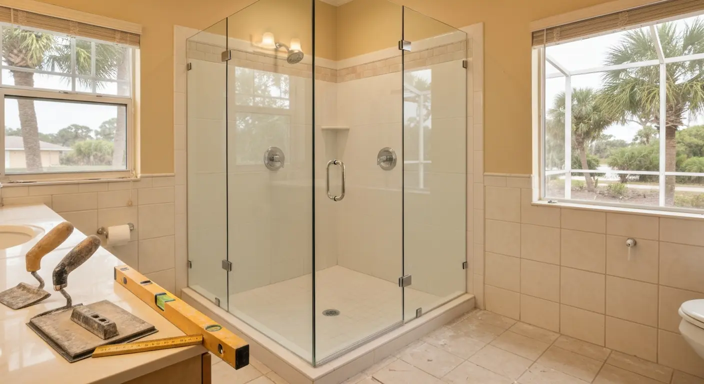 Shower surround and pan