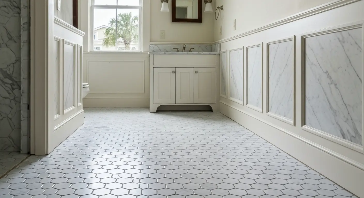 Bathroom tile installation in DeLand