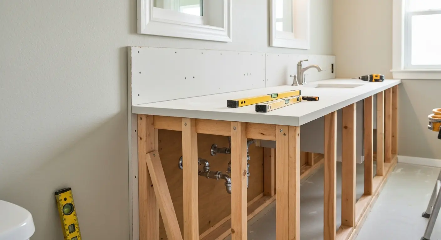 Vanity installation in Port Orange bathroom