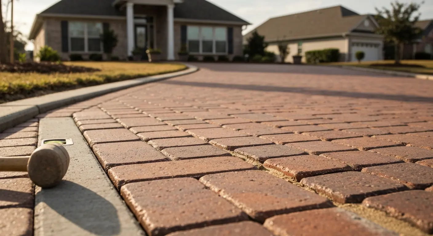 Brick paver installation