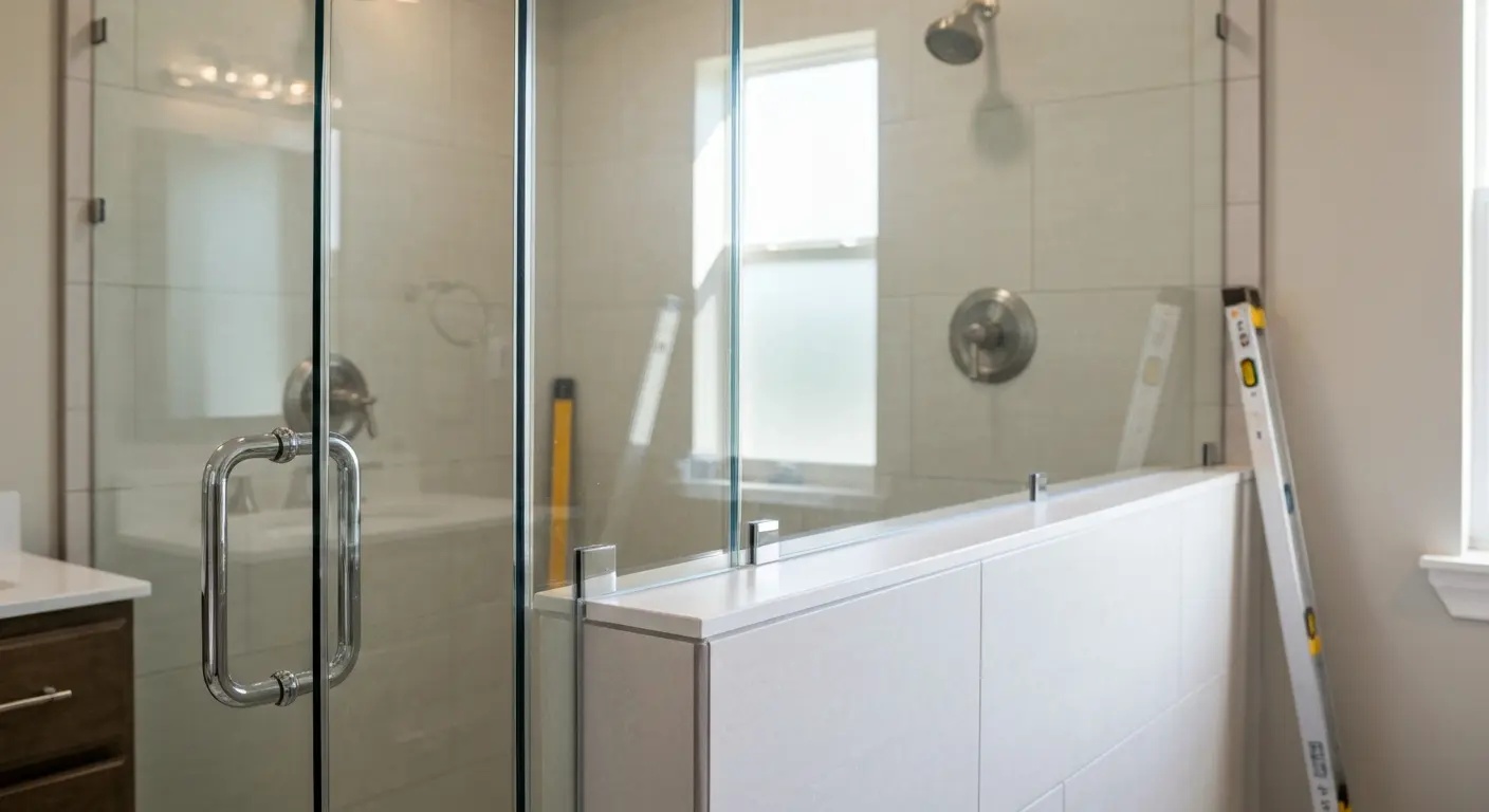 Shower enclosure installation