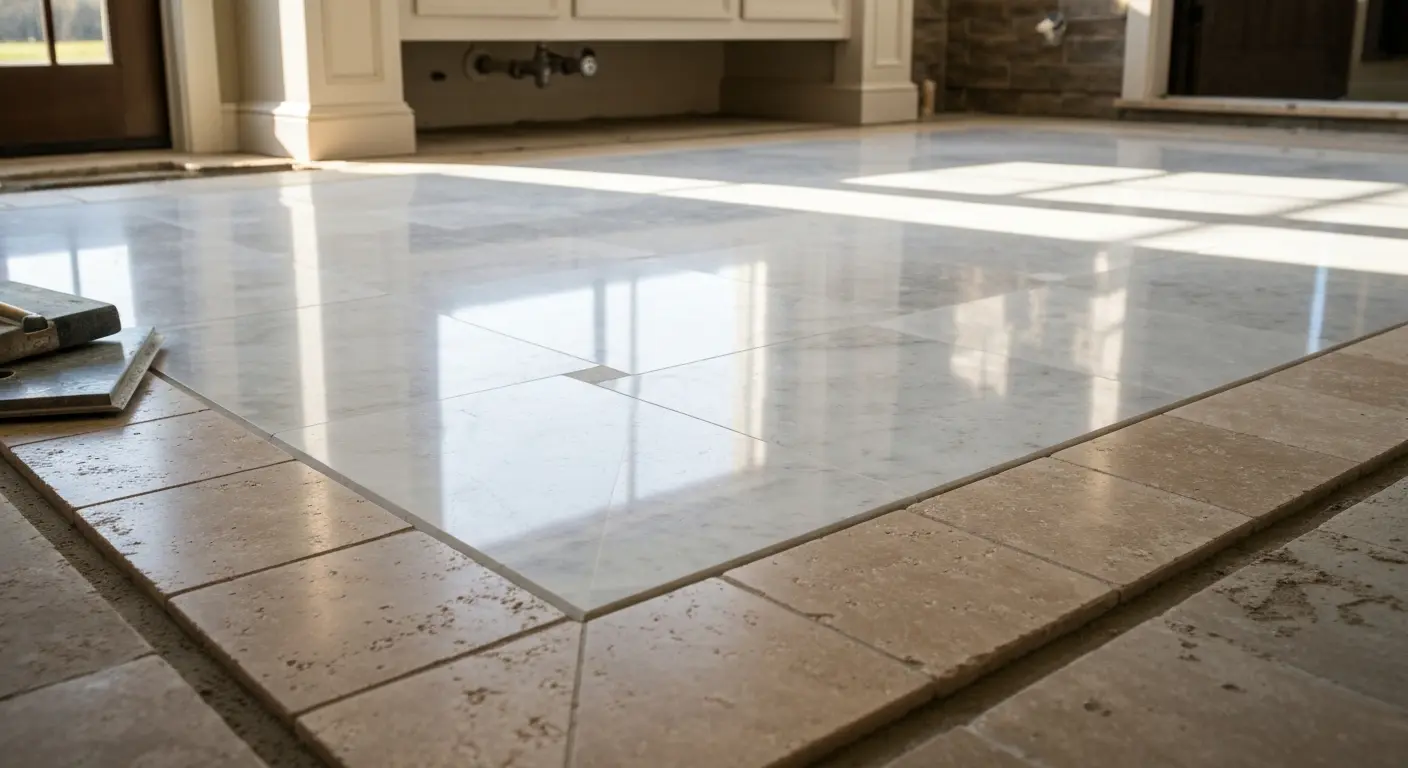 Natural stone installation