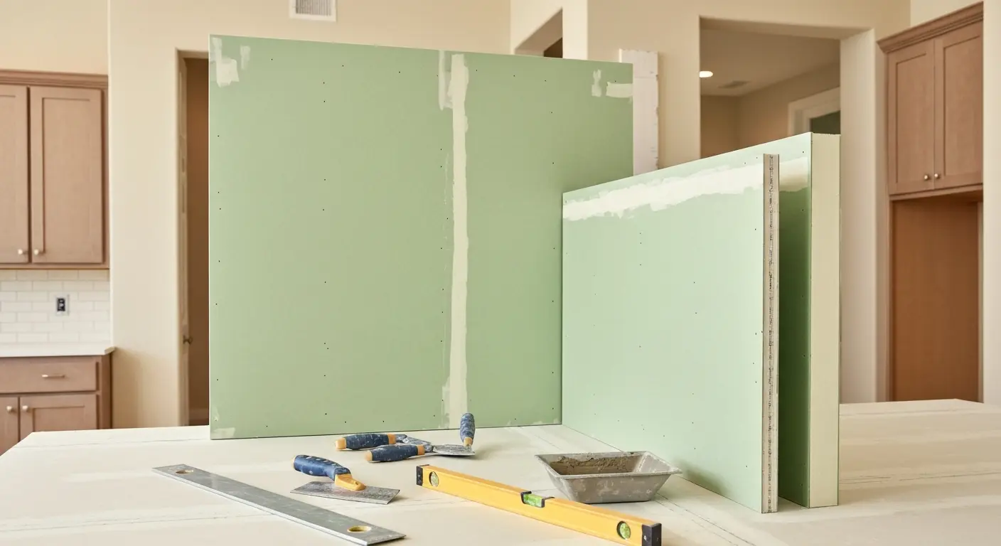 Moisture-resistant kitchen drywall