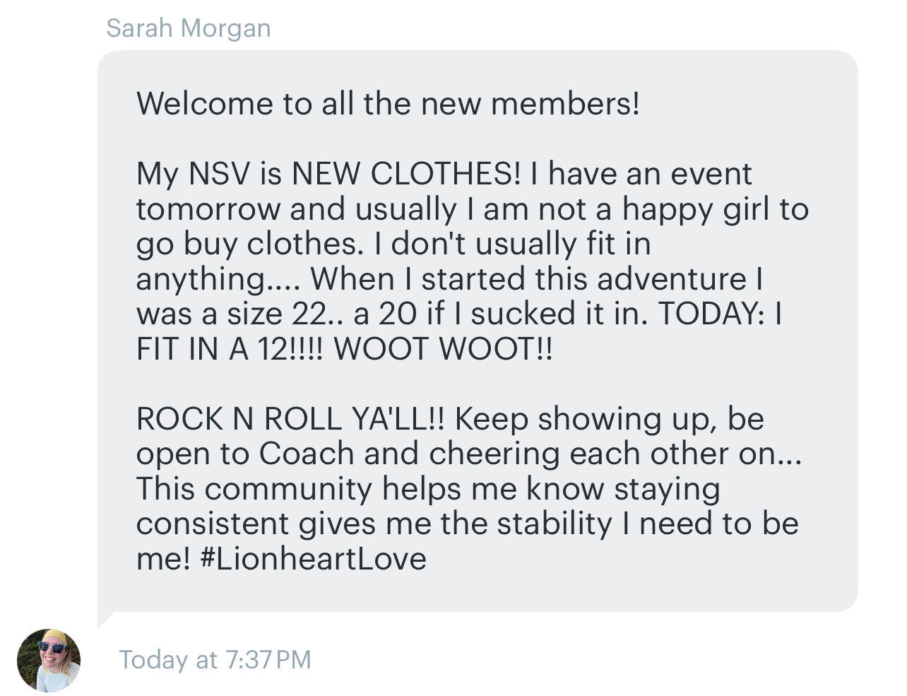 Sarah Body By Chibby size 22 to size 12 transformation