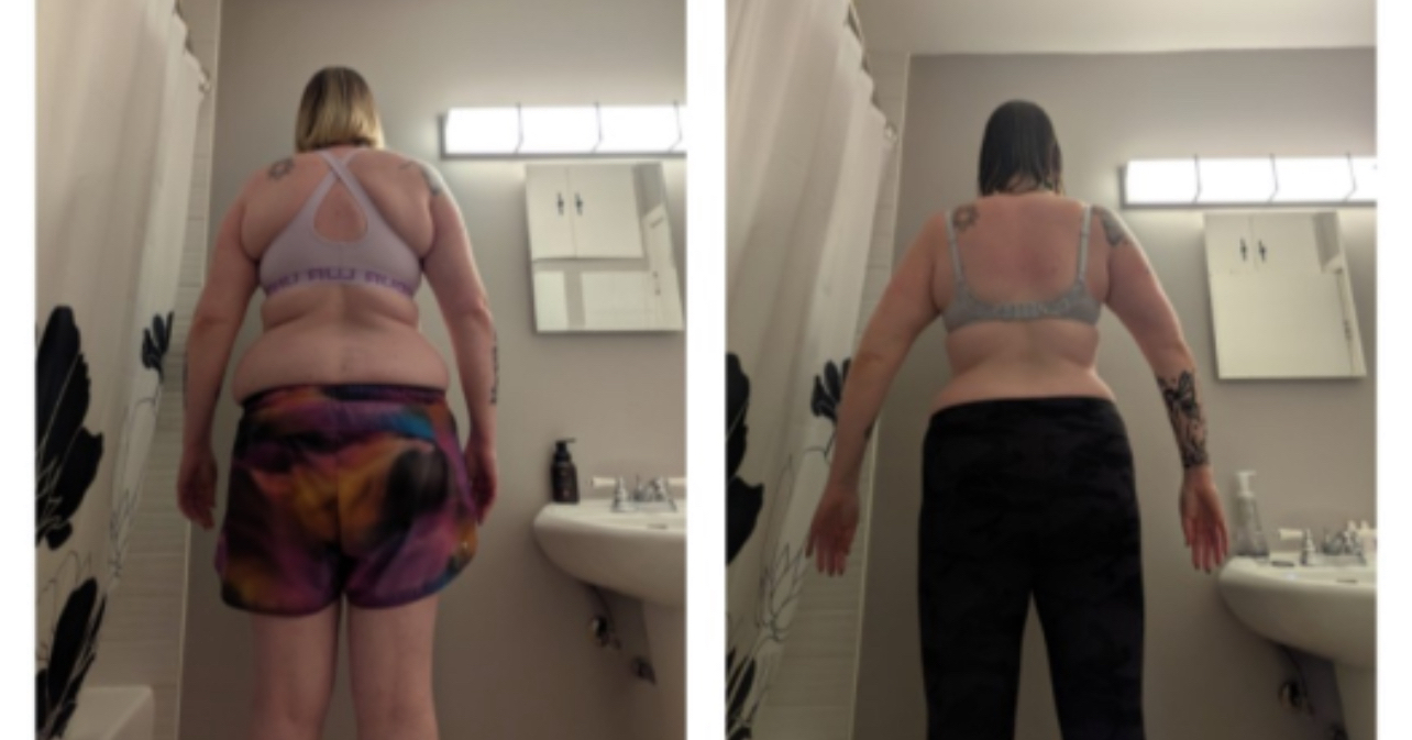 Body By Chibby client body transformation before and after