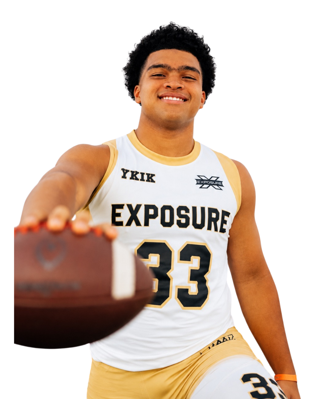 Camp Exposure athlete in Exposure uniform