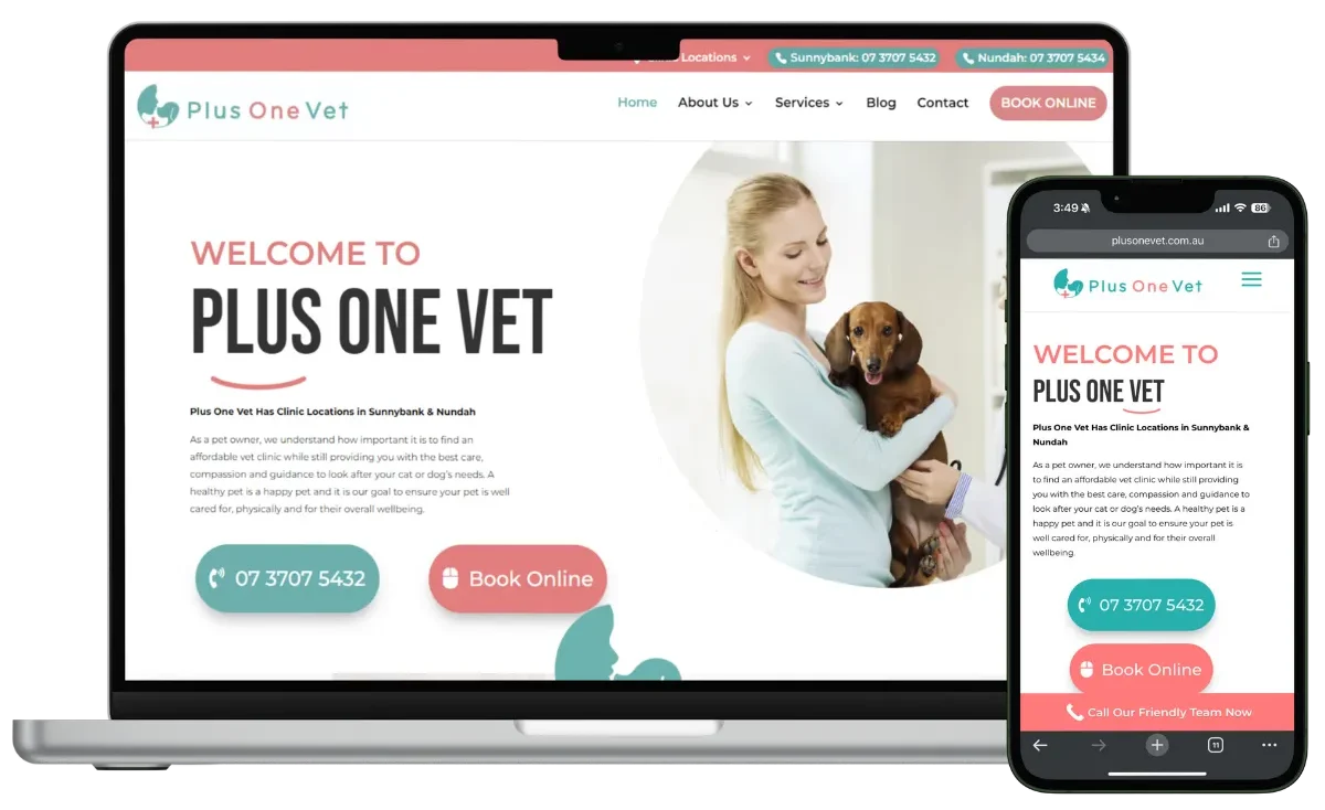 Plus One Vet logo