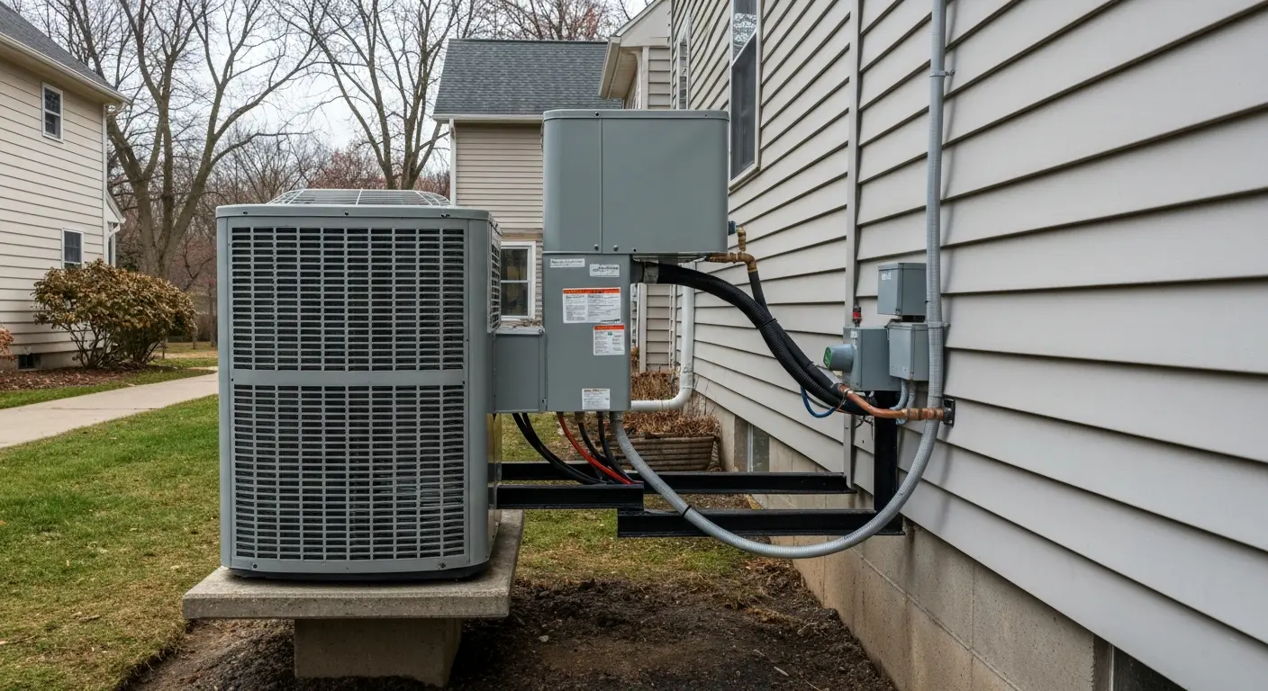 Air conditioning unit installation