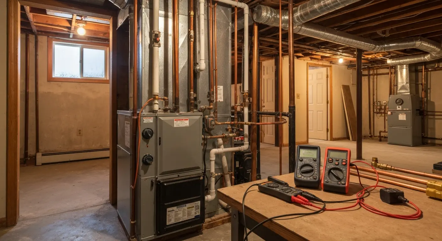 Residential heating system repair