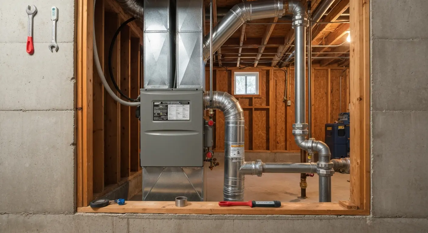 New heating system installation in Schenectady County