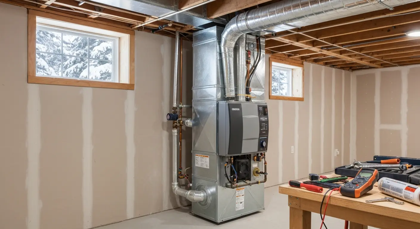 New furnace installation in Clifton Park residence