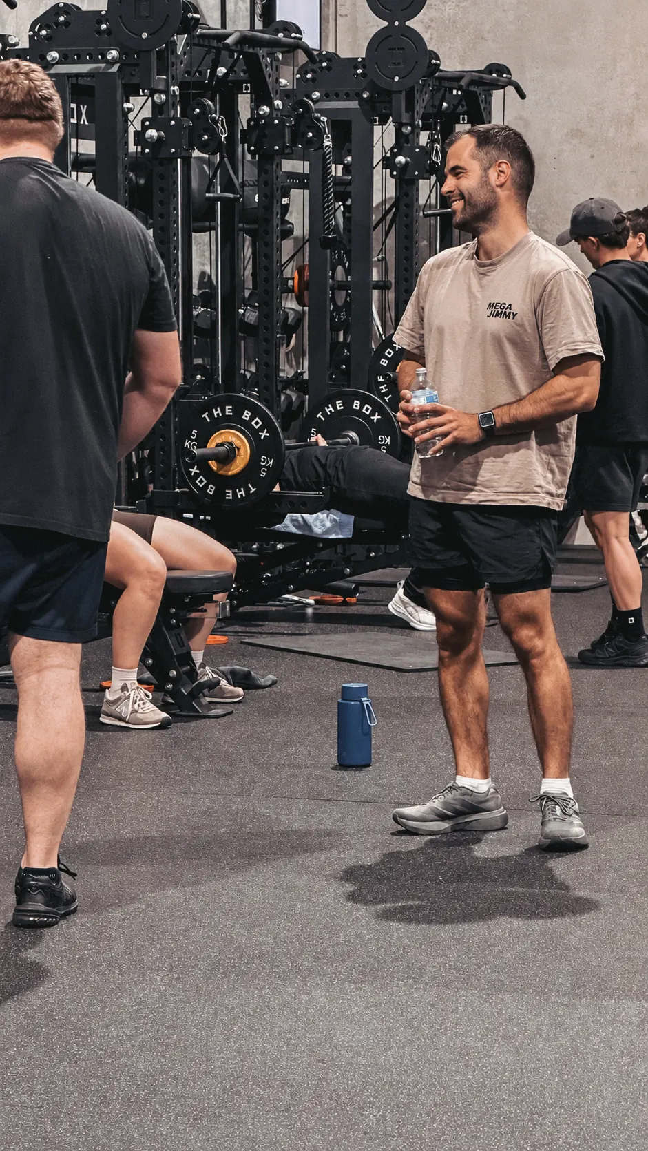 Coach smiling during a small group session