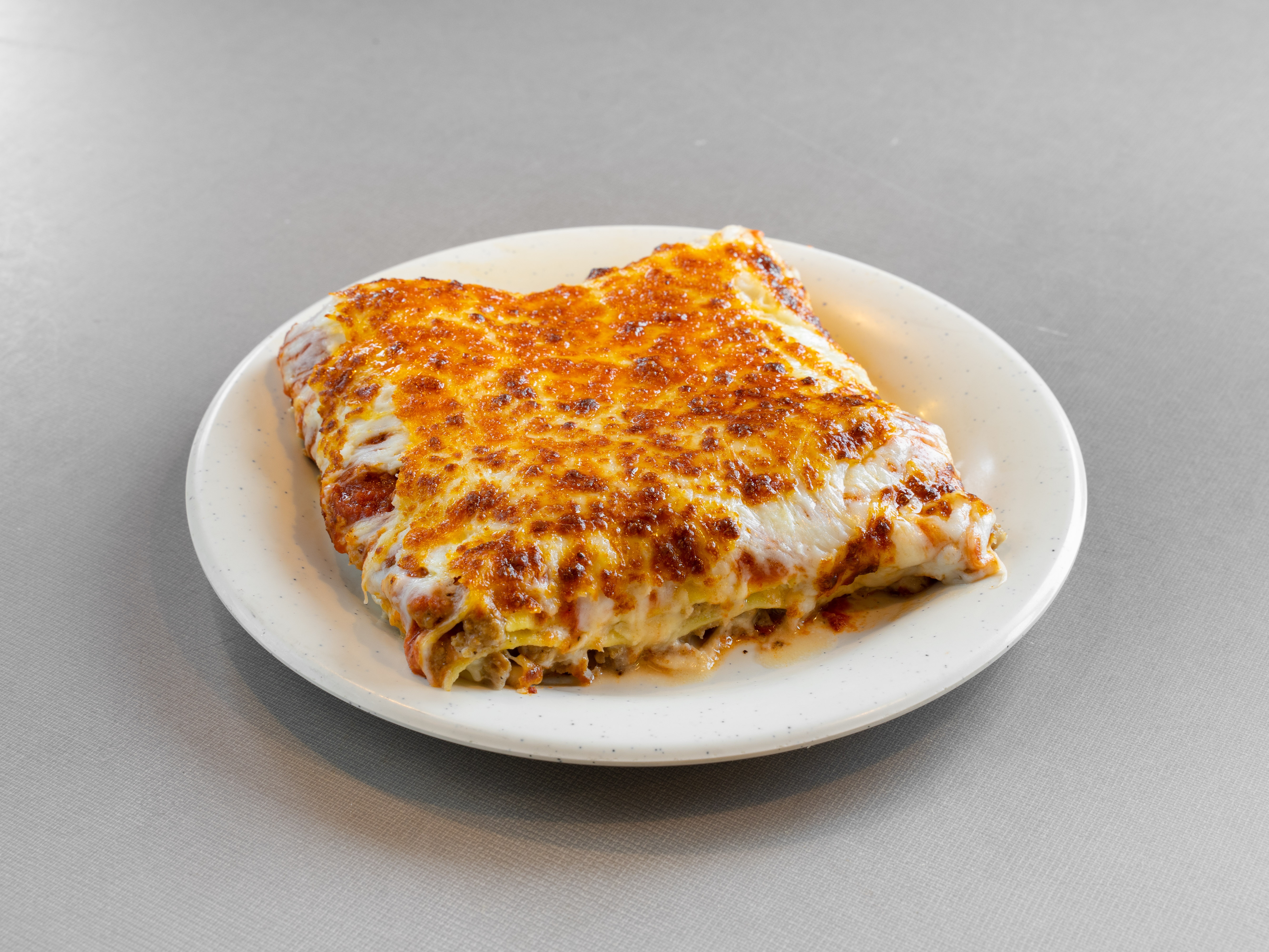 Lasagna square, layers showing