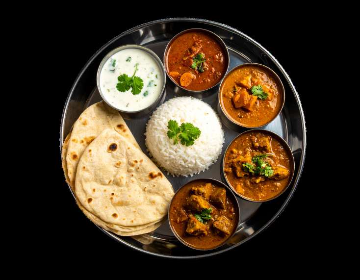 Meat or Veggie Thali