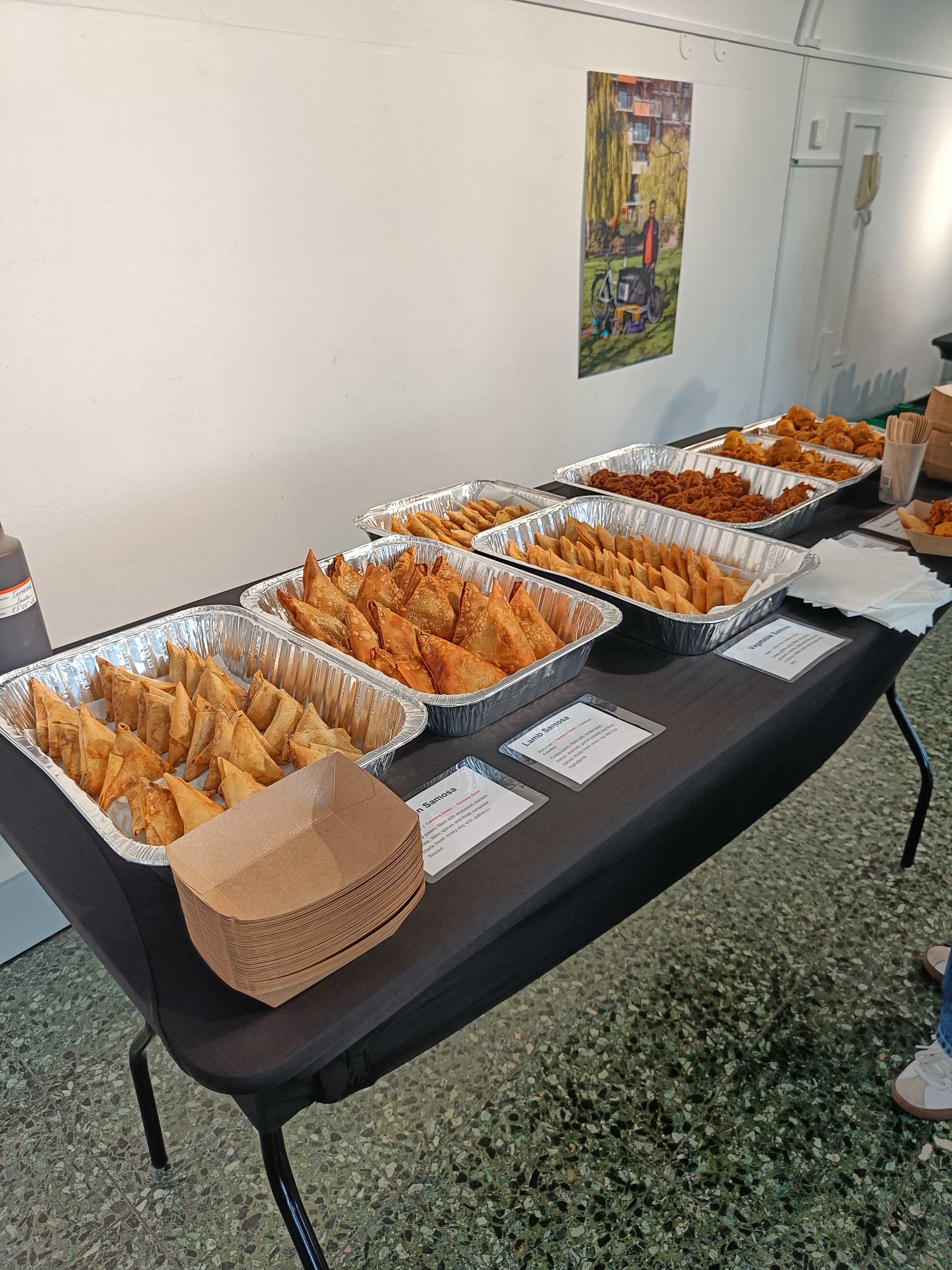 Office lunch catering setup in Spitalfields London with authentic Indian snacks Office lunch catering setup in Spitalfields London with authentic Indian snacks