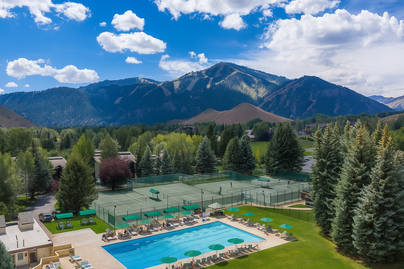 Harker Center community pool and amenities