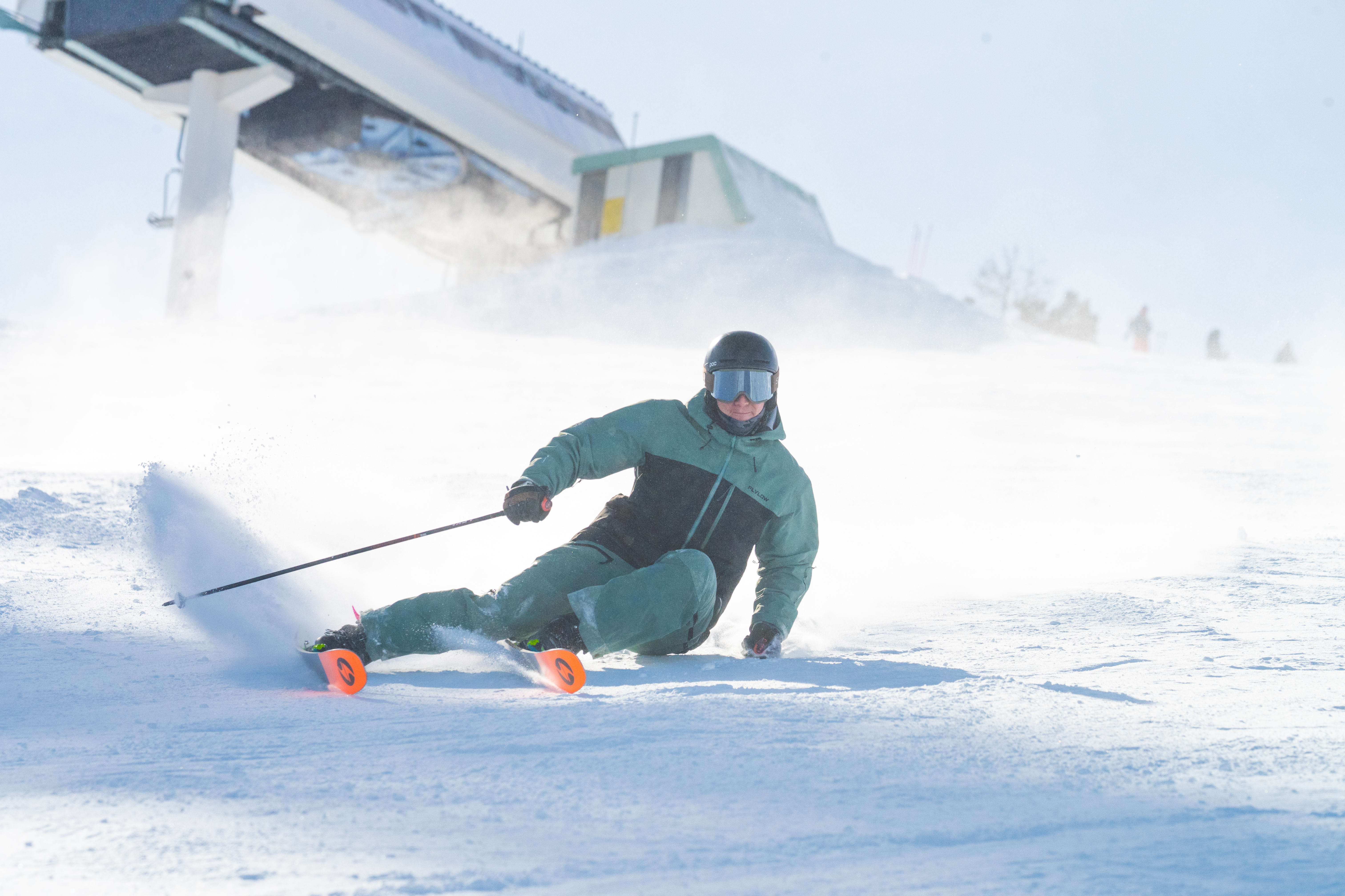 Skier near Warm Springs lift