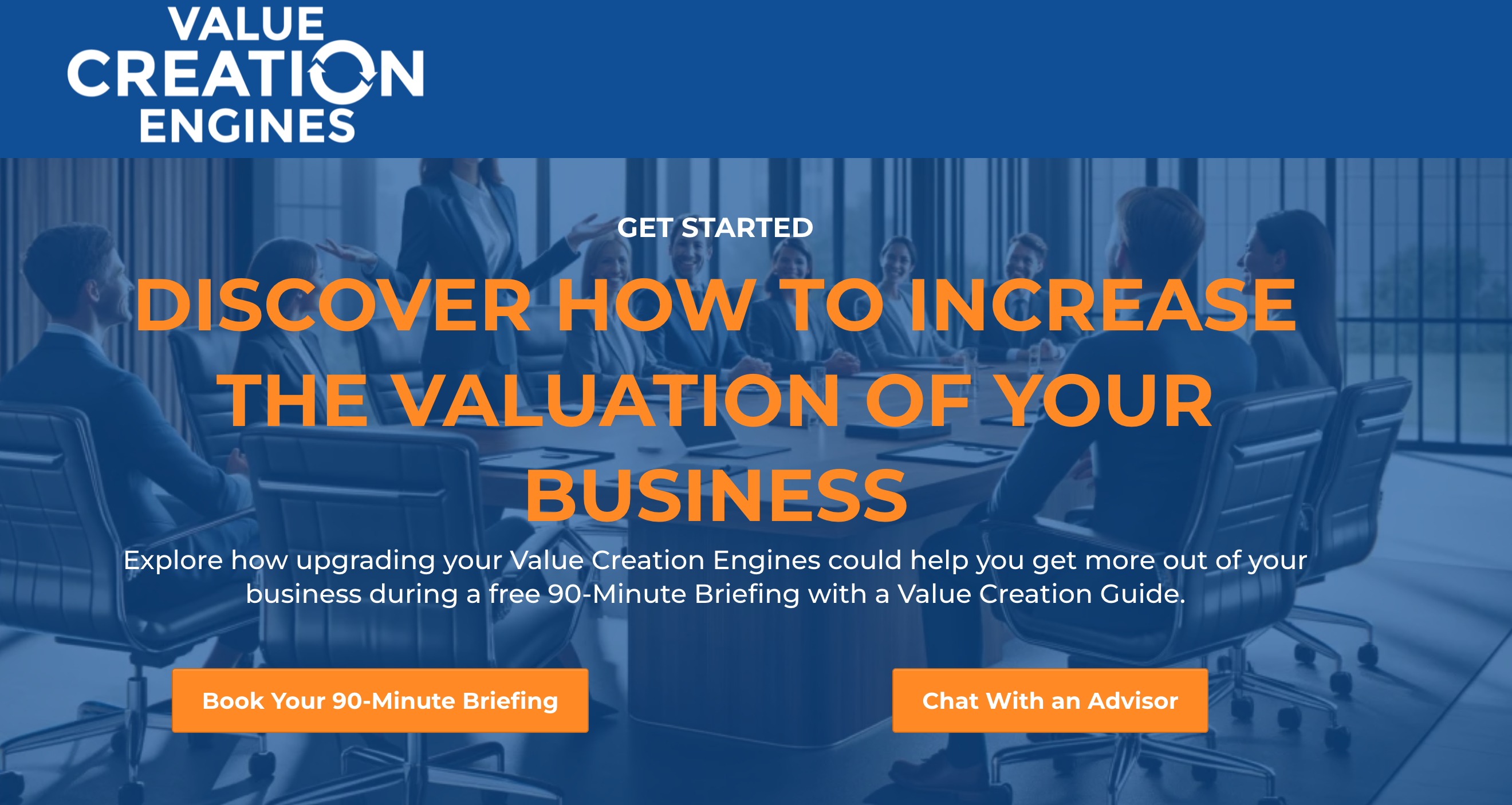 Book Your Free 90-Minute Value Creation Briefing | Value Creation Engines