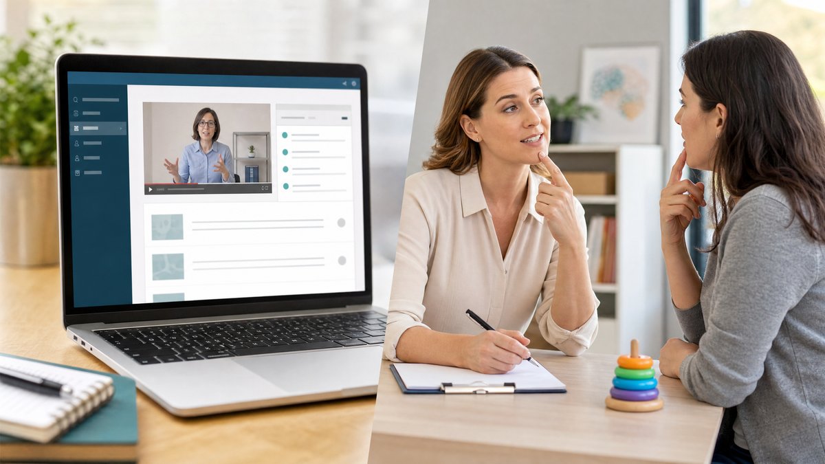 Comparison between a generic online accent course and a certified SLP clinical session