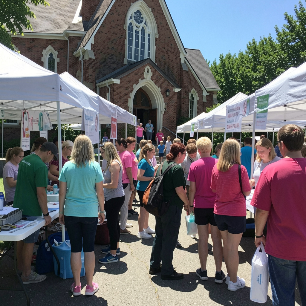 Community health outreach event with preventive screenings and wellness education hosted by Miles Lifestyle Foundation