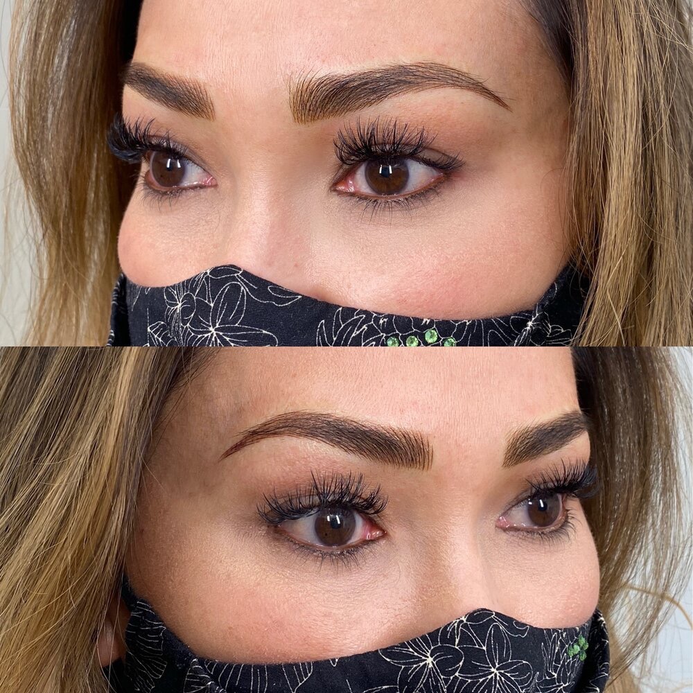 combo brows Scottsdale AZ before and after
