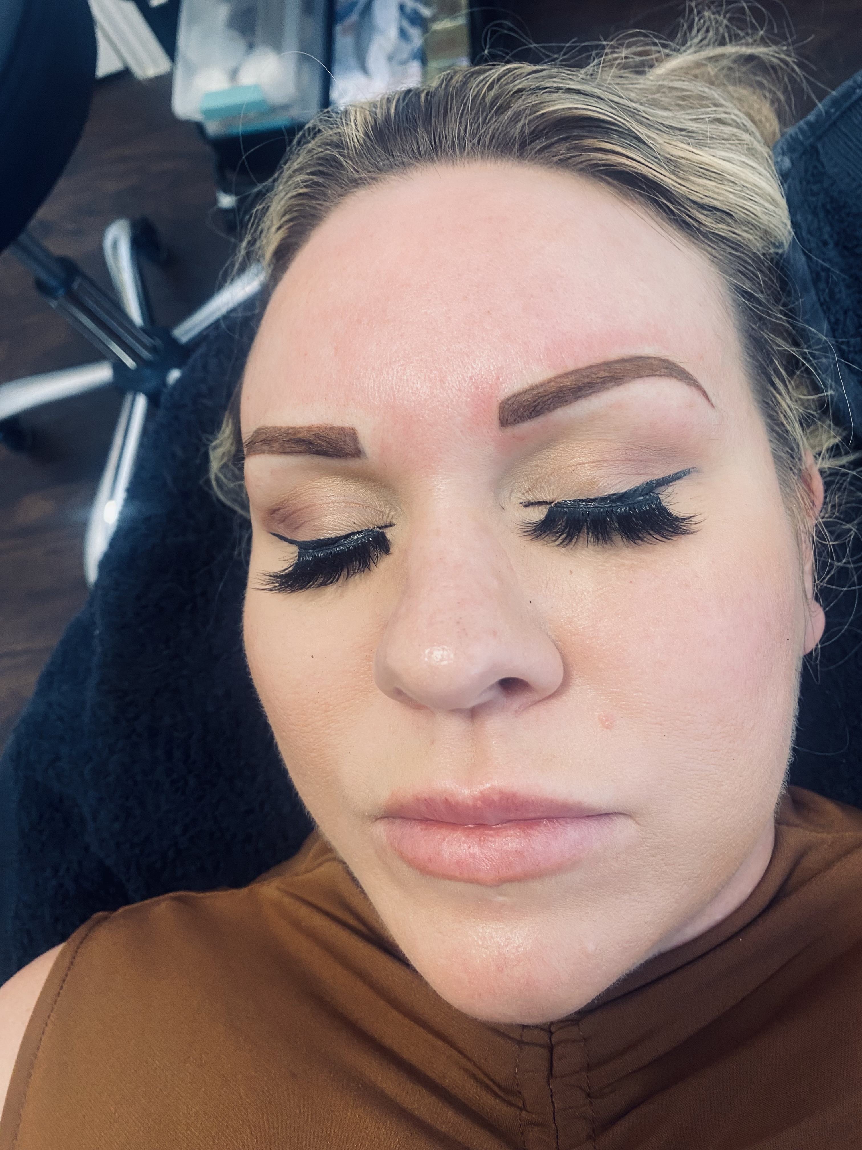 powder brows ombre Scottsdale AZ before and after
