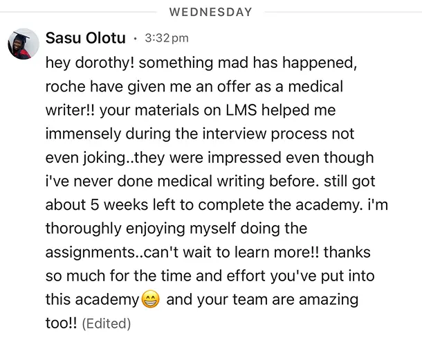 Sasu testimonial