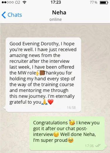 Neha testimonial