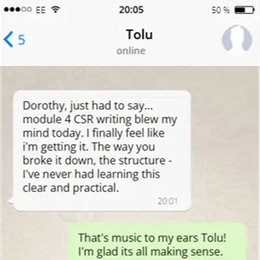 Tolu testimonial