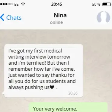 Nina testimonial