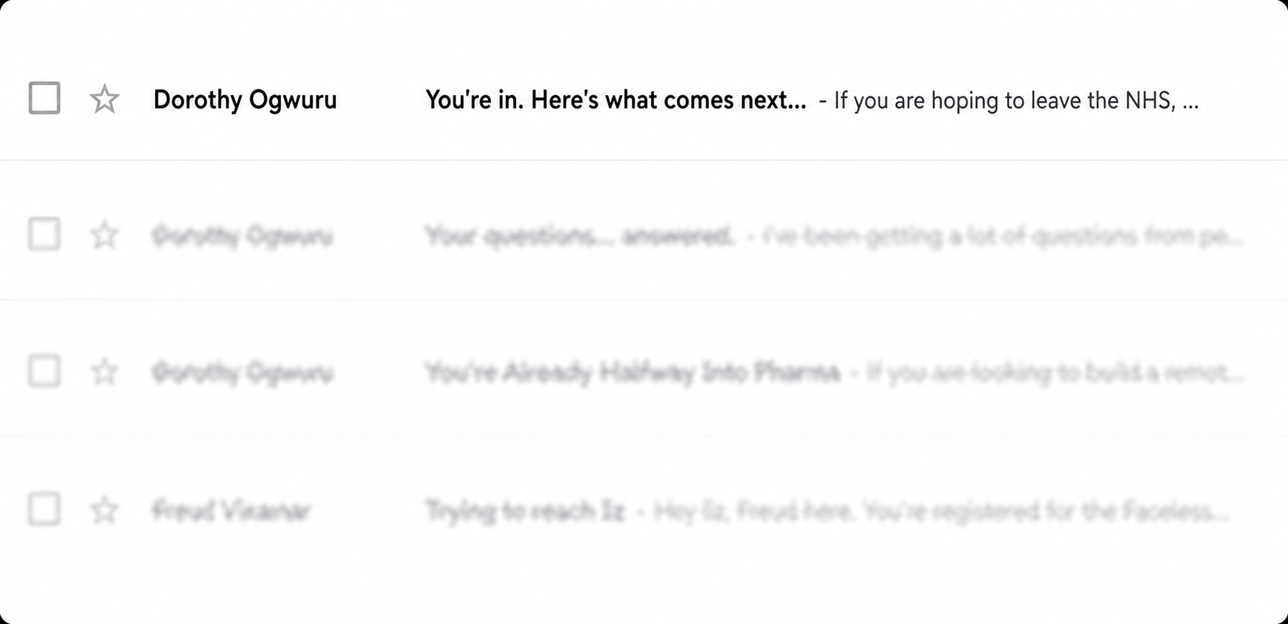 Your welcome email preview