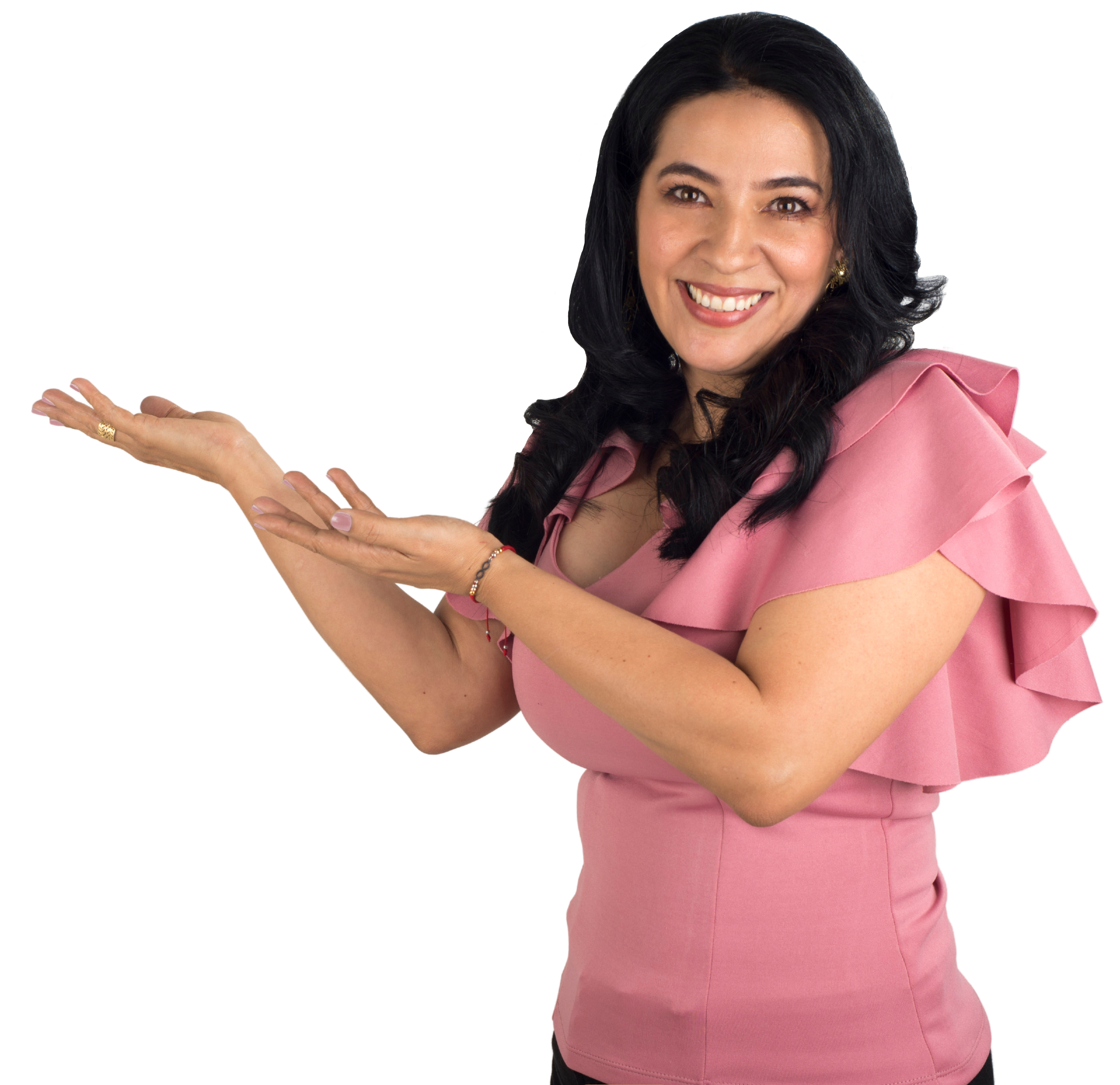 Claudia Flórez presentando